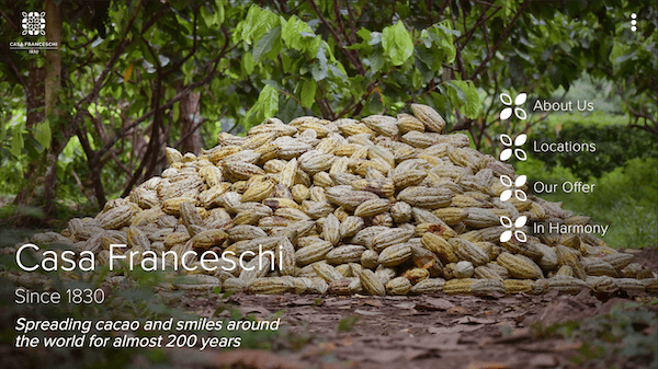 Website de Casa Franceschi