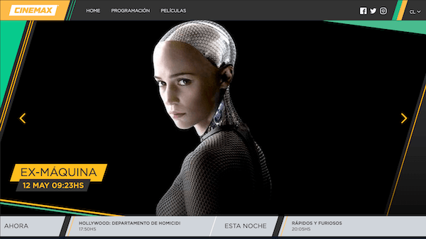 Website de Cinemax